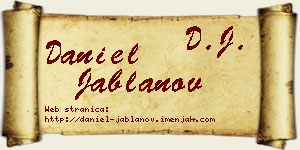 Daniel Jablanov vizit kartica